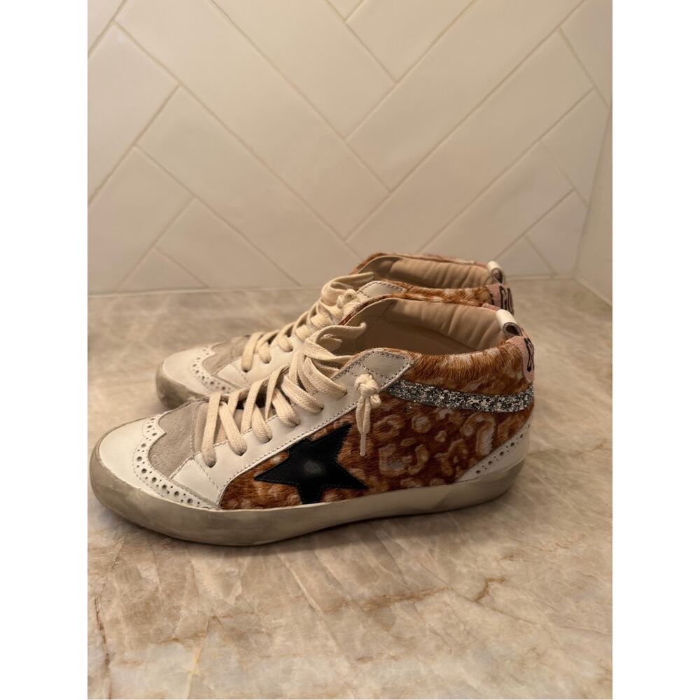 Golden Goose Midstar Classic Leopard Hazelnut Leo / White / Ice 39 - Picture 5 of 10
